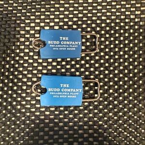 The Budd company two key rings,